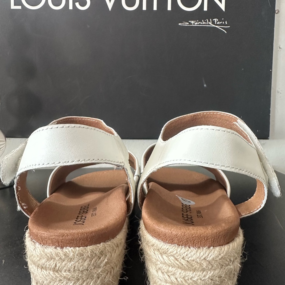 🆕Josef Seibel Miranda Espadrilles Wedges Leather Sandals - Picture 7 of 17
